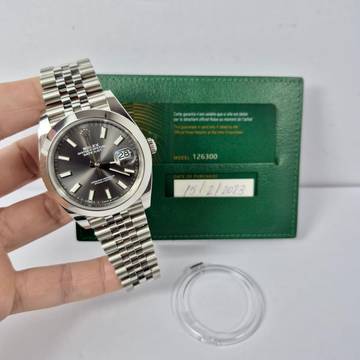 Rolex Datejust 41mm GreyDial Jubilee Automático Completo
