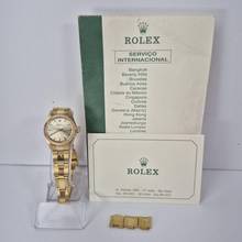 Thumbnail von Rolex Oyster Perpetual 26mm Vintage Ouro Amarelo Automático Completo