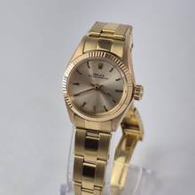 Thumbnail von Rolex Oyster Perpetual 26mm Vintage Ouro Amarelo Automático Completo