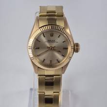 Thumbnail von Rolex Oyster Perpetual 26mm Vintage Ouro Amarelo Automático Completo