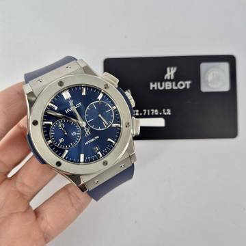 Hublot Classic Fusion Racing Blue Chronograph Titanium 45mm Automatik Vollständig