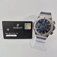 Thumbnail von Hublot Classic Fusion Racing Blue Chronograph Titanium 45mm Automatik Vollständig