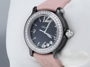 Thumbnail von Chopard Happy Sport Limited Edition Schwarze Keramik 288507 Diamanten Diamonds Chopard-service: Juli 2026