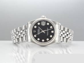 Thumbnail von Rolex Datejust 31mm Stahl Weissgold 750 Diamanten 1996 Automatik Gold Stainless Steel 18kt White Gold Jubilé-band Chronometer Oyster Black Dial