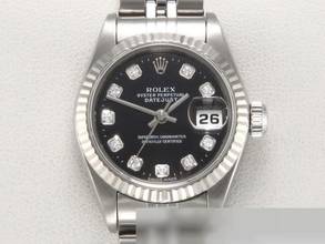 Thumbnail von Rolex Lady-Datejust Stahl Weissgold 750 Diamanten 2001 Automatik Gold Damen