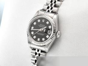 Thumbnail von Rolex Lady-Datejust Stahl Weissgold 750 Diamanten 2001 Automatik Gold Damen