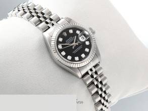 Thumbnail von Rolex Lady-Datejust Stahl Weissgold 750 Diamanten 2001 Automatik Gold Damen
