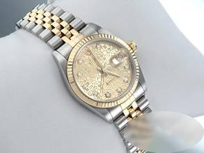 Thumbnail von Rolex Datejust Stahl Gelbgold 750 Diamanten 1997 Automatik Stainless Steel 18kt Yellow Gold Stahl Jubilé-band Chronometer Oyster
