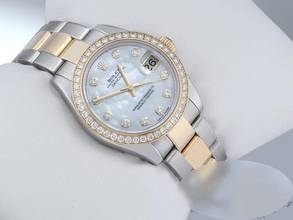 Thumbnail von Rolex Datejust 31mm Medium 178383 2012 Lc100 Stahl Gelbgold 750 Perlmutt Diamanten Stainless Steel 18kt Yellow Gold Oyster-band Chronometer