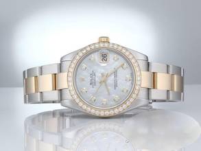 Thumbnail von Rolex Datejust 31mm Medium 178383 2012 Lc100 Stahl Gelbgold 750 Perlmutt Diamanten Stainless Steel 18kt Yellow Gold Oyster-band Chronometer