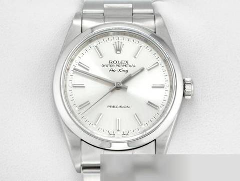 Rolex Air King 34mm Edelstahl Automatik 14000 1999 Medium Stahl Stainless Steel Oyster-band