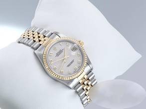 Thumbnail von Rolex Datejust Medium 31mm 1990 Lc100 Edelstahl Gelbgold 750 Automatik Stahl Stainless Steel 18kt Yellow Gold Black Dial