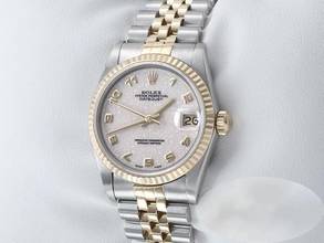 Thumbnail von Rolex Datejust Medium 31mm 1990 Lc100 Edelstahl Gelbgold 750 Automatik Stahl Stainless Steel 18kt Yellow Gold Black Dial