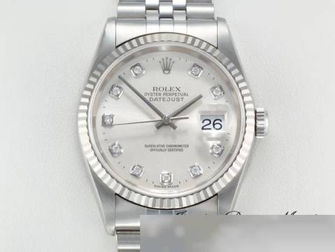 Rolex Datejust 36mm 16234 2003 Stahl Weissgold 750 Diamanten Automatik