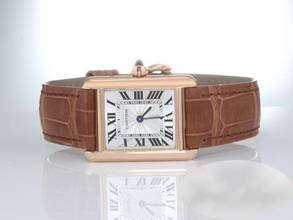 Thumbnail von Cartier Tank Louis Cartier Kleines Modell Rosegold 750 2022 Wgta0010 Handaufzug Gold