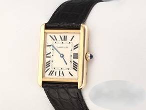 Thumbnail von Cartier Tank Solo Großes Modell Edelstahl Gelbgold 750 W1018855 2022 Stahl Gold