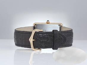 Thumbnail von Cartier Tank Solo Großes Modell Edelstahl Gelbgold 750 W1018855 2022 Stahl Gold