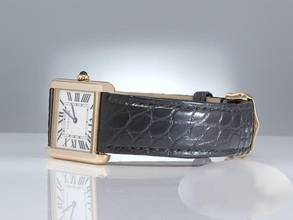 Thumbnail von Cartier Tank Solo Großes Modell Edelstahl Gelbgold 750 W1018855 2022 Stahl Gold