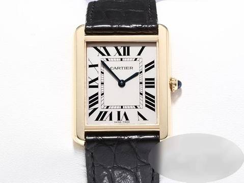 Cartier Tank Solo Großes Modell Edelstahl Gelbgold 750 W1018855 2022 Stahl Gold