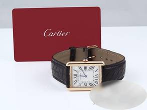 Thumbnail von Cartier Tank Solo Großes Modell Edelstahl Gelbgold 750 W1018855 2022 Stahl Gold