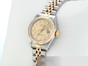 Thumbnail von Rolex Lady-Datejust Edelstahl Gelbgold 750 Diamanten Automatik Gold Stahl Damen Stainless Steel 18kt Yellow Gold Jubilé-band Chronometer Oyster
