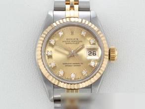 Thumbnail von Rolex Lady-Datejust Edelstahl Gelbgold 750 Diamanten Automatik Gold Stahl Damen Stainless Steel 18kt Yellow Gold Jubilé-band Chronometer Oyster