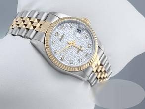 Thumbnail von Rolex Datejust Medium Stahl Gelbgold 750 Diamanten Automatik Stainless Steel 18kt Yellow Gold Stahl Jubilé-band Chronometer Oyster