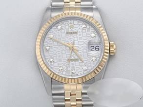 Thumbnail von Rolex Datejust Medium Stahl Gelbgold 750 Diamanten Automatik Stainless Steel 18kt Yellow Gold Stahl Jubilé-band Chronometer Oyster