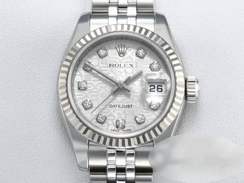 Rolex Lady-Datejust 179174 Stahl Weissgold 750 Diamanten Automatik Gold