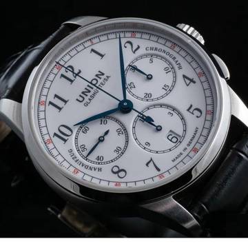 Union Glashütte 1893 Johannes Dürrstein Edition Chronograph NEW FULL SET