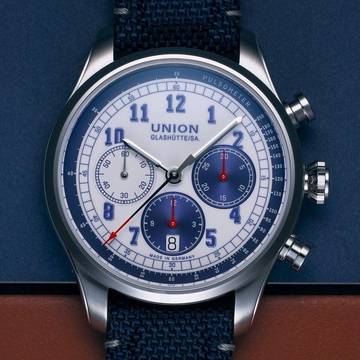  Union Glashütte Belisar Chronograph NEW FULL SET 