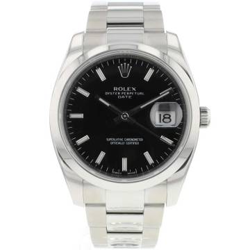  Rolex Oyster Perpetual Date 34 Oyster Black Dial 