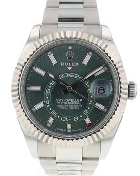 Rolex Sky-Dweller Steel Oyster Green Dial