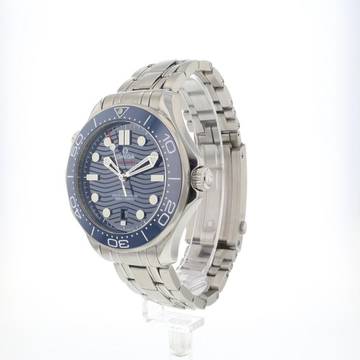 Omega Seamaster Diver 300 M Co-Axial Blue Wave Dial