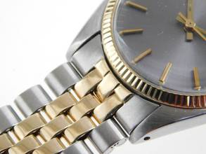 Thumbnail von Rolex Oyster Perpetual 18 Kt Gelbgold Stahl 31 mm 70 er Jahre Selten Stahl Gold Jubileeband volle Länge