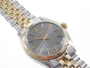 Thumbnail von Rolex Oyster Perpetual 18 Kt Gelbgold Stahl 31 mm 70 er Jahre Selten Stahl Gold Jubileeband volle Länge