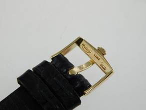 Thumbnail von Rolex Squared 9491 massiv 18 Karat Gelbgold im top Zustand 25,5 x 33 mm Kaliber 650 Handaufzug original 18 Karat Rolex Schließe