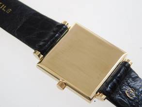 Thumbnail von Rolex Squared 9491 massiv 18 Karat Gelbgold im top Zustand 25,5 x 33 mm Kaliber 650 Handaufzug original 18 Karat Rolex Schließe