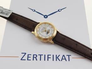 Thumbnail von Blancpain Villeret Lady 18 Kt Gelbgold Villeret Vollkalender Mondphase wie Neu 26mm deutsche Anzeige Wochentag und Monat Traumuhr
