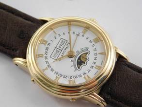 Thumbnail von Blancpain Villeret Lady 18 Kt Gelbgold Villeret Vollkalender Mondphase wie Neu 26mm deutsche Anzeige Wochentag und Monat Traumuhr