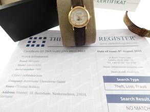 Thumbnail von Blancpain Villeret Lady 18 Kt Gelbgold Villeret Vollkalender Mondphase wie Neu 26mm deutsche Anzeige Wochentag und Monat Traumuhr