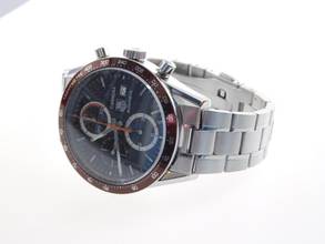 Thumbnail von TAG Heuer Carrera Chronograph Automatik Herrenuhr 41mm CV2013 wie Neu braunes Zifferblatt mit original Stahlband und Servicebox