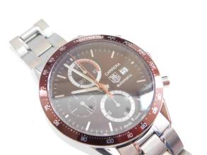 Thumbnail von TAG Heuer Carrera Chronograph Automatik Herrenuhr 41mm CV2013 wie Neu braunes Zifferblatt mit original Stahlband und Servicebox