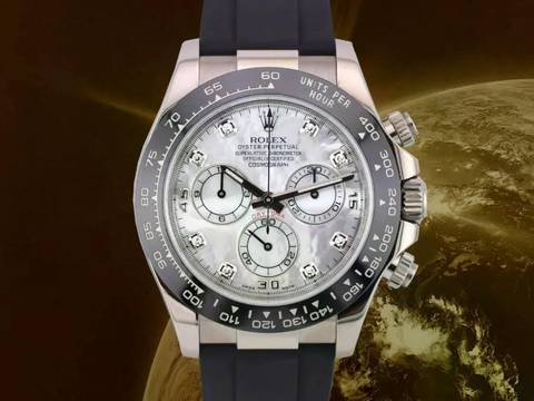 Rolex Daytona Cosmograph Daytona 116519ln Mop Diamonds Dial - Like New 2017