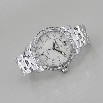 Carl F. Bucherer Patravi Ladies MOP Diamantindizes Brillantlünette Ø 34 mm Automatik Full Set Top Zustand