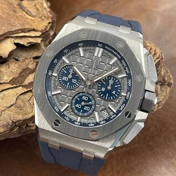 Audemars Piguet Royal Oak Offshore Royal Oak Offshore Chrono 43 - FULLSET 2023 - Ref. 26420IO.OO.A009CA.01 first owner invoice - revi papers guarantee FULLFULL SET