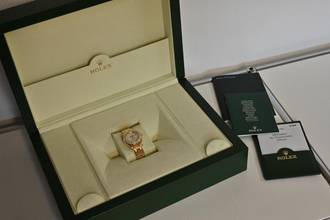 Thumbnail von Rolex Lady-Datejust Oyster Pearlmaster 18k Factory Diamond Dial Bezel 80298 29mm LC100 Full Set