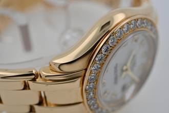 Thumbnail von Rolex Lady-Datejust Oyster Pearlmaster 18k Factory Diamond Dial Bezel 80298 29mm LC100 Full Set