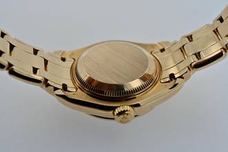Thumbnail von Rolex Lady-Datejust Oyster Pearlmaster 18k Factory Diamond Dial Bezel 80298 29mm LC100 Full Set