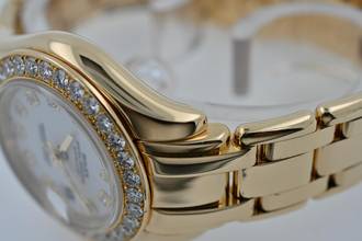 Thumbnail von Rolex Lady-Datejust Oyster Pearlmaster 18k Factory Diamond Dial Bezel 80298 29mm LC100 Full Set